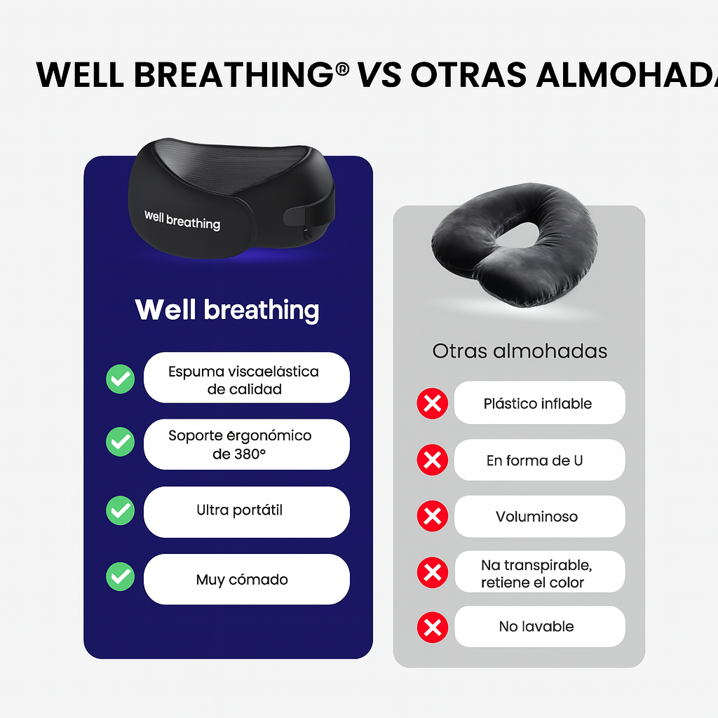 Almohada para viajar - Well Sleeping®