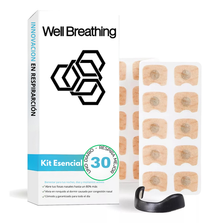Kit Esencial Well Breathing® - 30 días - 60 pestañas adhesivas